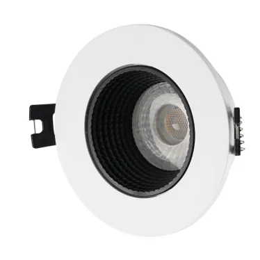 Светильник встраиваемый IP20 10 Вт GU5.3 LED бел./черн. пластик DENKIRS DK3061-WH+BK