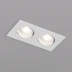 Светильник встраиваемый IP20 10 Вт GU5.3 LED бел./бел. пластик DENKIRS DK3072-WH