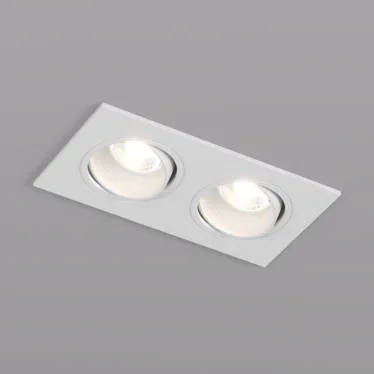 Светильник встраиваемый IP20 10 Вт GU5.3 LED бел./бел. пластик DENKIRS DK3072-WH