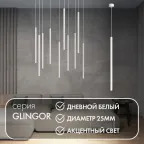 Светильник подвесной со встроенным светодиодом 5 Вт IP20 4000 К бел. алюм. DENKIRS DK4304-WH