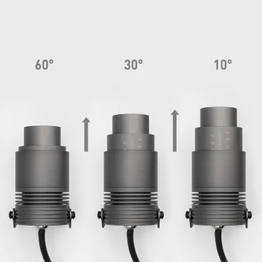 Светильник ALT-RAY-ZOOM-R61-12W Warm3000 (DG, 10-60 deg, 230V) (ARL, IP67, металл, 3 года)