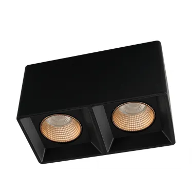 Светильник накладной IP20 10 Вт GU5.3 LED черн./бронзовый пластик DENKIRS DK3085-BK+BR