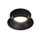 Светильник встраиваемый влагозащ. IP44 10 Вт GU10 черн. алюм. DENKIRS DK2403-BK