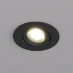 Светильник встраиваемый IP20 10 Вт GU5.3 LED черн. пластик DENKIRS DK3020-BK