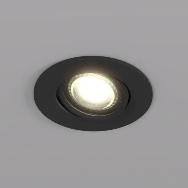 Светильник встраиваемый IP20 10 Вт GU5.3 LED черн. пластик DENKIRS DK3020-BK