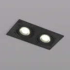 Светильник встраиваемый IP20 10 Вт GU5.3 LED черн. пластик DENKIRS DK3022-BK