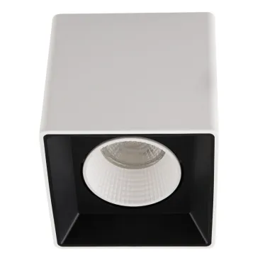 Светильник накладной IP20 10 Вт GU5.3 LED бело-черн./бел. пластик DENKIRS DK3080-WB+WH