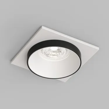 Светильник встраиваемый IP20 50 Вт GU10 черн. алюм. DENKIRS DK2402-BK