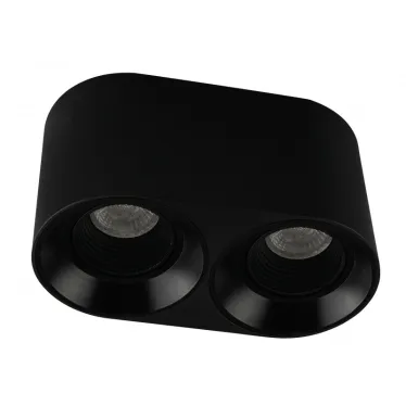 Светильник накладной IP20 10 Вт GU5.3 LED черн./черн. пластик DENKIRS DK3096-BK