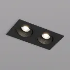 Светильник встраиваемый IP20 10 Вт GU5.3 LED черн./черн. пластик DENKIRS DK3072-BK