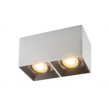 Светильник накладной IP20 10 Вт GU5.3 LED бел./черн. пластик DENKIRS DK3035-WB