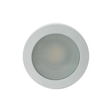 Светильник встраиваемый влагозащ. IP44 50 Вт GU10 бел. алюм. DENKIRS DK3012-WH