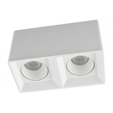 Светильник накладной IP20 10 Вт GU5.3 LED бел./бел. пластик DENKIRS DK3085-WH
