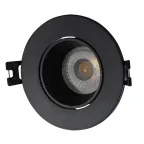 Светильник встраиваемый IP20 10 Вт GU5.3 LED черн./черн. пластик DENKIRS DK3061-BK