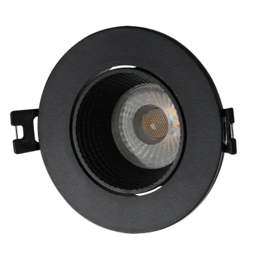 Светильник встраиваемый IP20 10 Вт GU5.3 LED черн./черн. пластик DENKIRS DK3061-BK