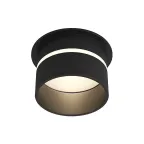                  Светильник встраиваемый влагозащ. IP44 до 15 Вт GU10 черн. алюм. DENKIRS DK2404-BK
               