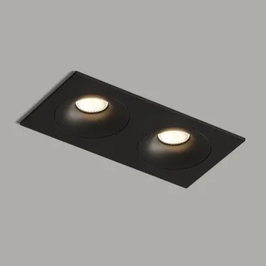 Светильник встраиваемый IP20 50 Вт GU10 черн. алюм. DENKIRS DK2122-BK