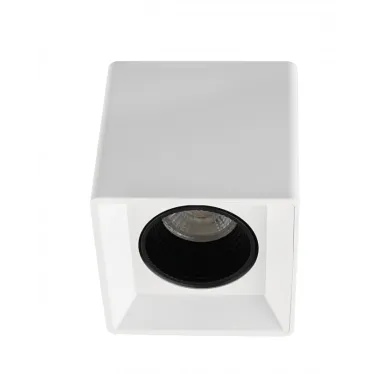Светильник накладной IP20 10 Вт GU5.3 LED бел./черн. пластик DENKIRS DK3080-WH+BK