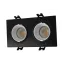 Светильник встраиваемый IP20 10 Вт GU5.3 LED черн./бел. пластик DENKIRS DK3072-BK+WH