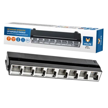 Светильник-прожектор ULB-Q283 20W/4000K BLACK светодиодный трековый Линейный 1600 Лм (4000К) Корпус черный