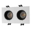 Светильник встраиваемый IP20 10 Вт GU5.3 LED бел./черн. пластик DENKIRS DK3072-WH+BK