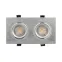 Светильник светодиодный встраиваемый DK3022-CM , IP20, 10Вт, GU5.3, LED, серый, пластик | DK3022-CM | DENKIRS
