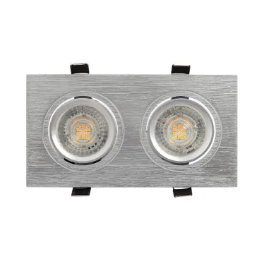 Светильник светодиодный встраиваемый DK3022-CM , IP20, 10Вт, GU5.3, LED, серый, пластик | DK3022-CM | DENKIRS