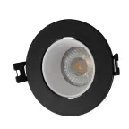 Светильник встраиваемый IP20 10 Вт GU5.3 LED черн./бел. пластик DENKIRS DK3061-BK+WH