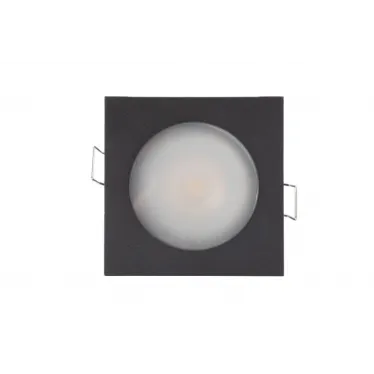 Светильник встраиваемый влагозащ. IP44 50 Вт GU10 черн. алюм. DENKIRS DK3015-BK