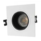 Светильник встраиваемый IP20 10 Вт GU5.3 LED бел./черн. пластик DENKIRS DK3071-WH+BK