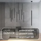 Светильник подвесной со встроенным светодиодом 5 Вт IP20 4000 К черн. алюм. DENKIRS DK4304-BK