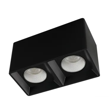 Светильник накладной IP20 10 Вт GU5.3 LED черн./хром пластик DENKIRS DK3085-BK+CH