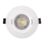 Светильник встраиваемый IP20 10 Вт GU5.3 LED бел. пластик DENKIRS DK3020-WH