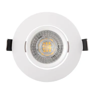 Светильник встраиваемый IP20 10 Вт GU5.3 LED бел. пластик DENKIRS DK3020-WH