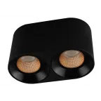                  Светильник накладной IP20 10 Вт GU5.3 LED черн./бронзовый пластик DENKIRS DK3096-BK+BR
               