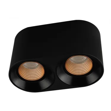 Светильник накладной IP20 10 Вт GU5.3 LED черн./бронзовый пластик DENKIRS DK3096-BK+BR