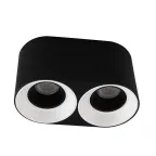                  Светильник накладной IP20 10 Вт GU5.3 LED черн.-бел./черн. пластик DENKIRS DK3096-BW+BK
               