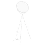 Светильник светодиодный SP-LUNAR-FLOOR-D660-35W Dim-to-Warm (WH, 120 deg, 230V) (ARL, IP20 Металл, 5 лет)