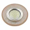 Светильник декор.встр Luciole DLS-L142 GU5.3 GLASSY/LIGHT TEA GU5.3 доп.LED подсветка 3Вт, стекл,зерк./светло-коричневый. | UL-00003881 | Fametto
