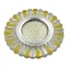 Светильник декор.встр Luciole DLS-L145 GU5.3 GLASSY/GOLD GU5.3 доп.LED подсветка 3Вт, стекл,зерк./прозр.+светло-желтый. | UL-00003891 | Fametto