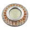 Светильник декор.встр Luciole DLS-L151 GU5.3 GLASSY/GOLD GU5.3 доп.LED подсветка 3Вт, стекл,зерк./прозр.+светло-коричневый. | UL-00003909 | Fametto