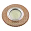 Светильник декор.встр Luciole DLS-L143 GU5.3 GLASSY/LIGHT TEA GU5.3 доп.LED подсветка 3Вт, стекл,зерк./светло-коричневый. | UL-00003885 | Fametto