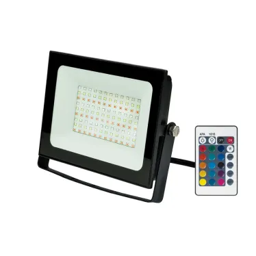 Прожектор светодиодный ULF-F60-50W/RGB IP65 200-240В BLACK  Мультиколор. Пульт ДУ (в/к).| UL-00007123 | Uniel
