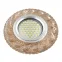 Светильник декор.встр Luciole DLS-L147 GU5.3 GLASSY/TEA GU5.3 доп.LED подсветка 3Вт, стекл,зерк./светло-коричневый. | UL-00003898 | Fametto