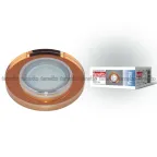                  Светильник декор.встр "Peonia"DLS-P106 GU5.3 CHROME/BRONZE GU5.3. арматура металл, хром. / стекл, бронза. | 09993 | Fametto
               