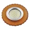Светильник декор.встр Luciole DLS-L140 GU5.3 GLASSY/GOLD GU5.3 доп.LED подсветка 3Вт, стекл,зерк./светло-желтый. | UL-00003875 | Fametto