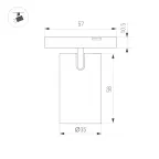 Светильник MAG-MICROCOSM-SPOT-R35-5W Warm3000 (BK, 36 deg, 24V) (ARL, IP20 Металл, 3 года)