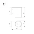 Светильник LGD-RAY-WALL-R65-9W Warm3000 (GR, 23 deg, 230V) (ARL, IP65 Металл, 3 года)