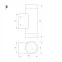 Светильник LGD-RAY-WALL-TWIN-R65-2x9W Warm3000 (GR, 23 deg, 230V) (ARL, IP65 Металл, 3 года)