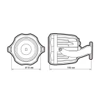 Светильник светодиодный ДБУ-20w 3000К IP65 2000Лм серый Jazzway
